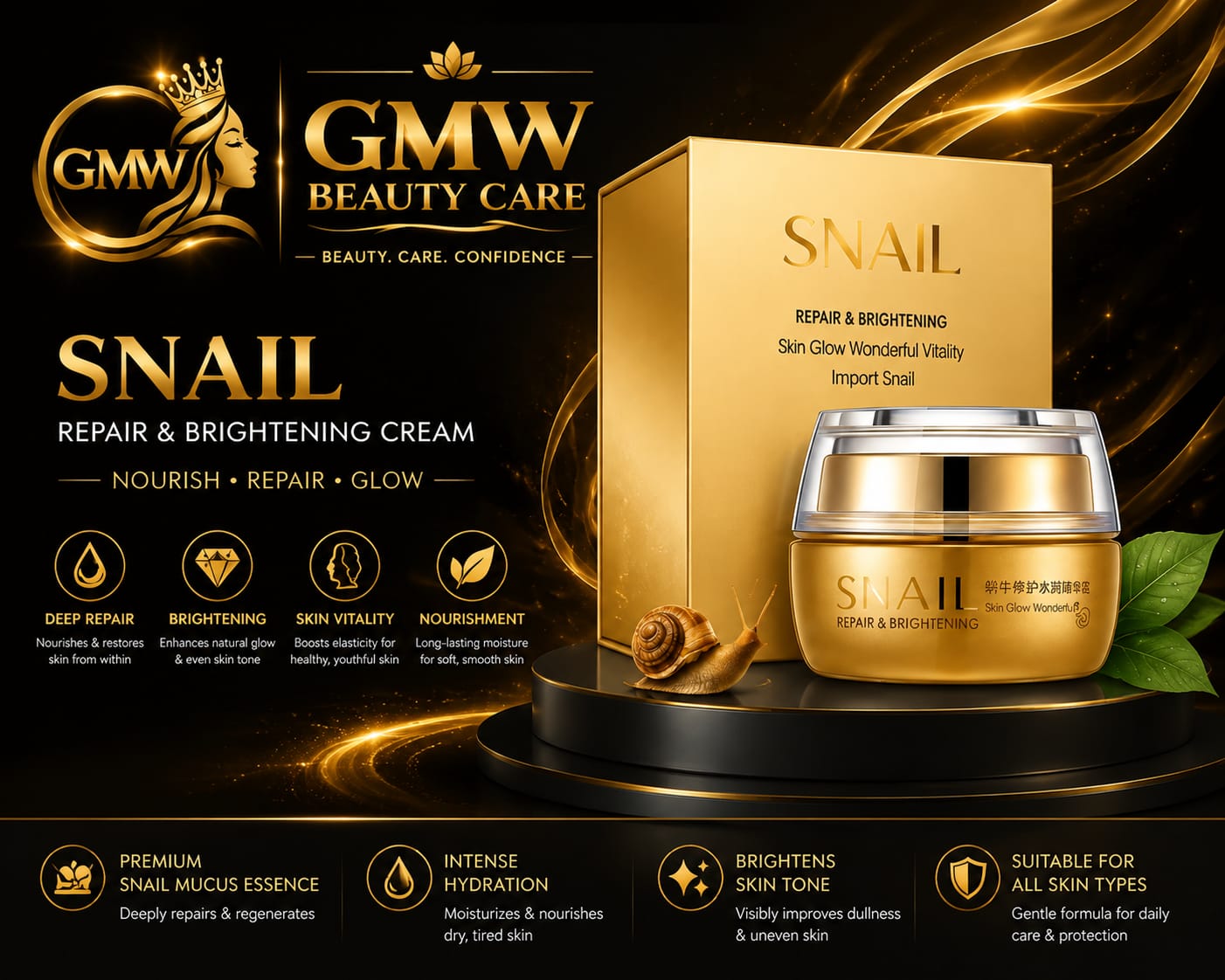 GMW Snail Repair & Brightening Cream